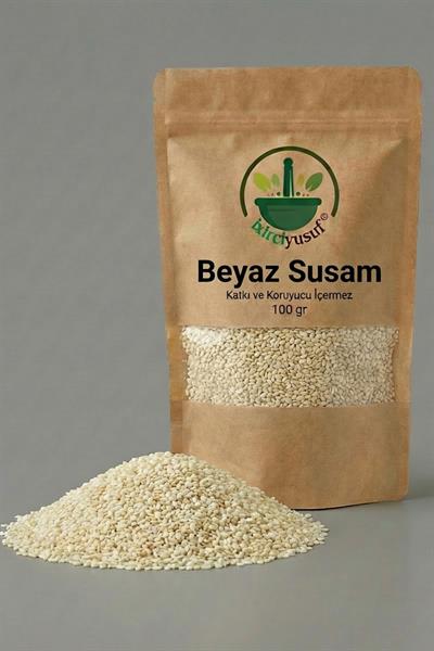 Beyaz Susam 100 g – Çiğ & Doğal
