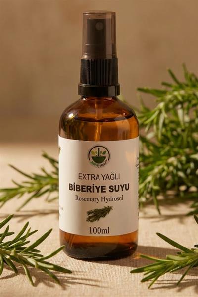 Biberiye Suyu (Hidrosol) 100 ml – Sebum Dengeleyici %100 Saf