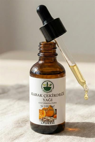 Kabak Çekirdeği Yağı 50 ml – %100 Saf & Doğal (Soğuk Sıkım)