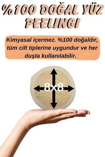 Kabak Lifi Yüz Kesesi – Doğal Banyo Lifi