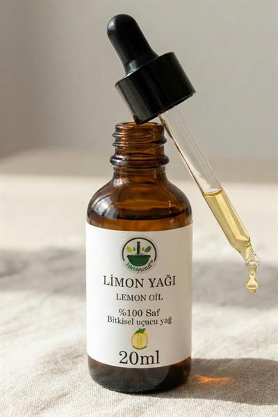 Limon Uçucu Yağı 20 ml – %100 Saf & Doğal