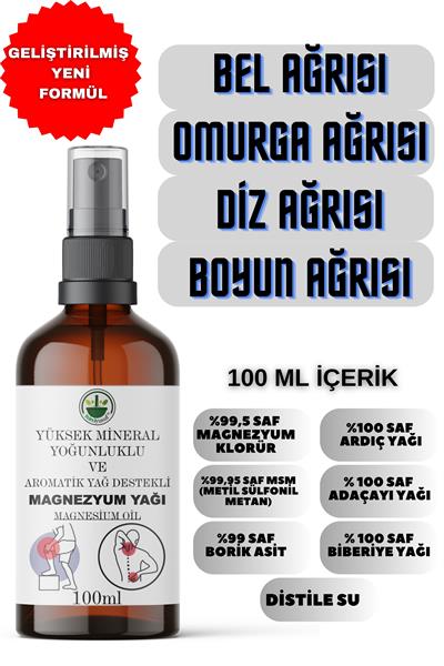 Magnezyum Yağı Sprey 100 ml – Yüksek Mineral Destekli