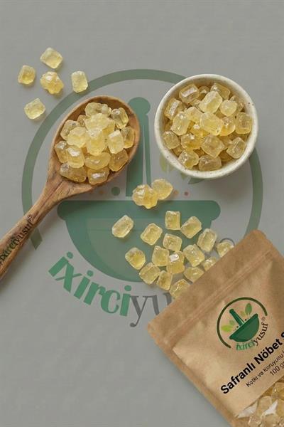 Safranlı Nöbet Şekeri 100 g – Doğal