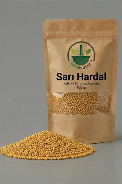 Sarı Hardal Tohumu 100 g – Katkısız & Elenmiş