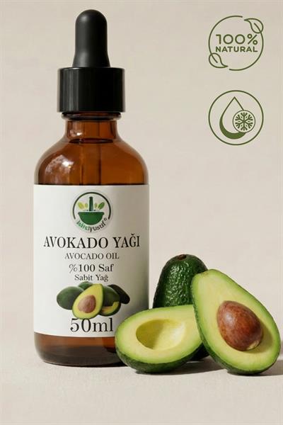 Soğuk Sıkım Avokado Yağı 50 ml – %100 Saf & Doğal