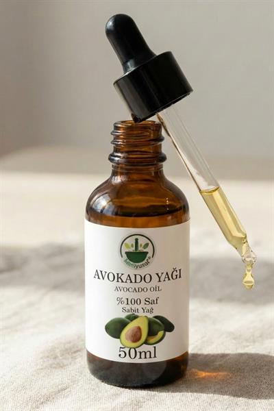 Soğuk Sıkım Avokado Yağı 50 ml – %100 Saf & Doğal