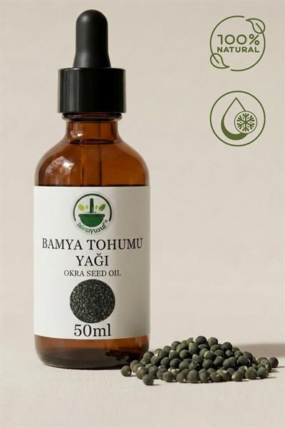 Soğuk Sıkım Bamya Tohumu Yağı 50 ml – %100 Saf & Doğal