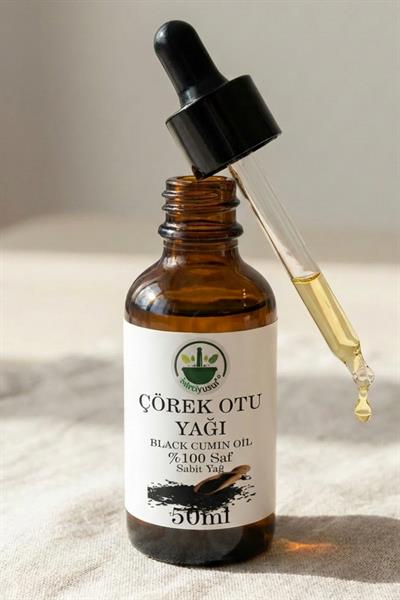 Soğuk Sıkım Çörekotu Yağı 50 ml – %100 Saf & Doğal
