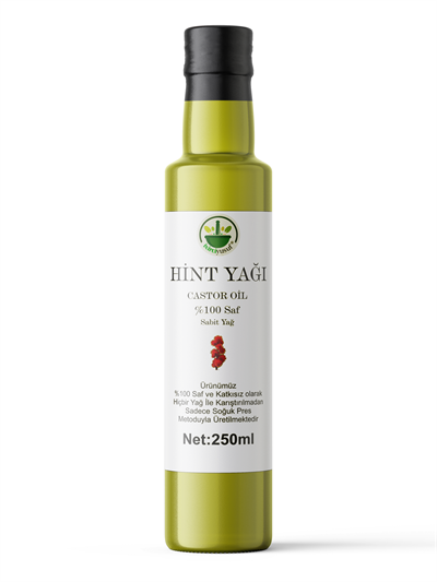 Soğuk Sıkım Hint Yağı (%100 Saf ve Doğal) 250ml /hintyağı
