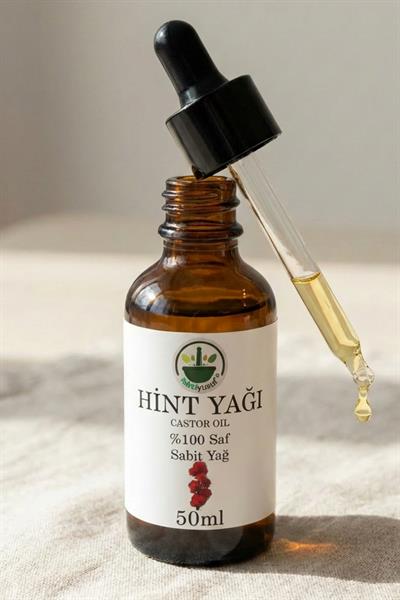 Soğuk Sıkım Hint Yağı 50 ml – %100 Saf & Doğal