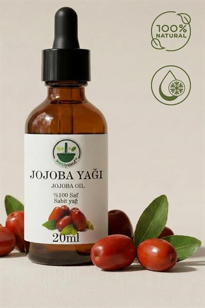 Soğuk Sıkım Jojoba Yağı 20 ml – %100 Saf & Doğal