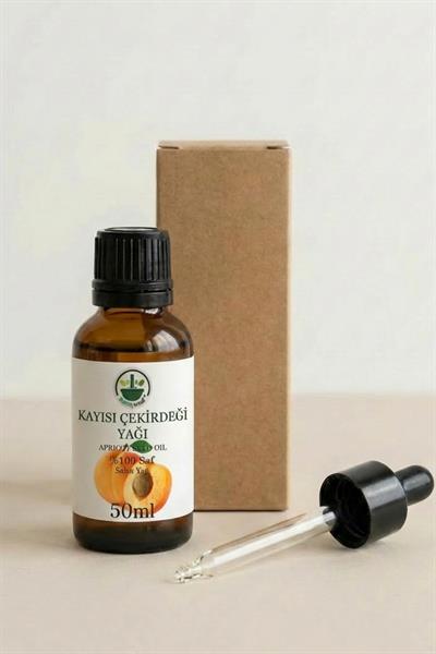 Soğuk Sıkım Kayısı Çekirdeği Yağı 50 ml – %100 Saf & Doğal