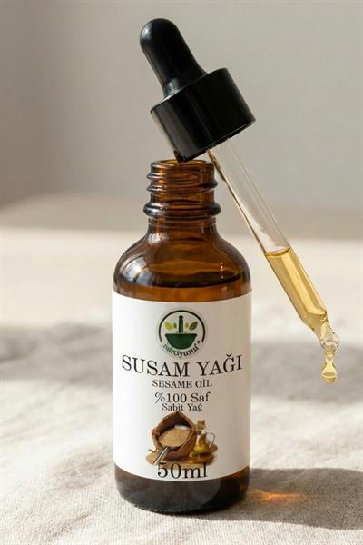 Soğuk Sıkım Susam Yağı 50 ml – %100 Saf & Doğal