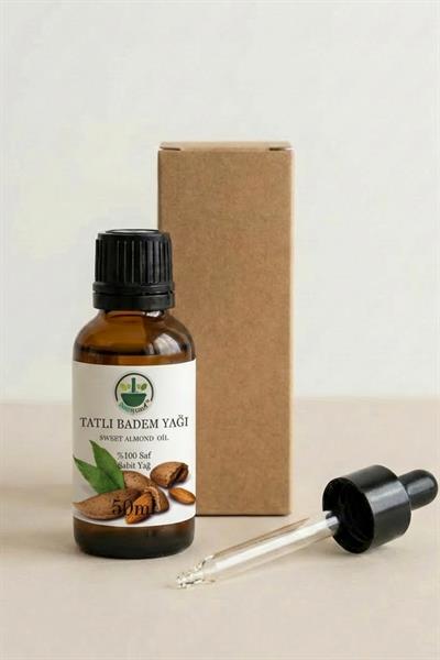 Soğuk Sıkım Tatlı Badem Yağı 50 ml – %100 Saf & Doğal