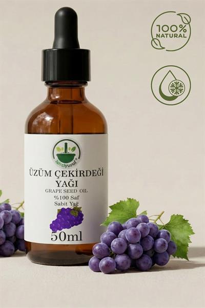 Soğuk Sıkım Üzüm Çekirdeği Yağı 50 ml – %100 Saf & Doğal