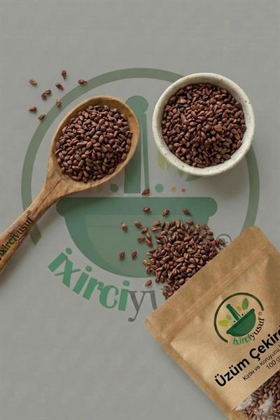 Üzüm Çekirdeği Tane 100 g – Katkısız & Elenmiş