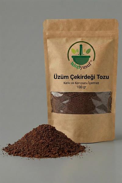 Üzüm Çekirdeği Tozu 100 g – Öğütülmüş & Katkısız