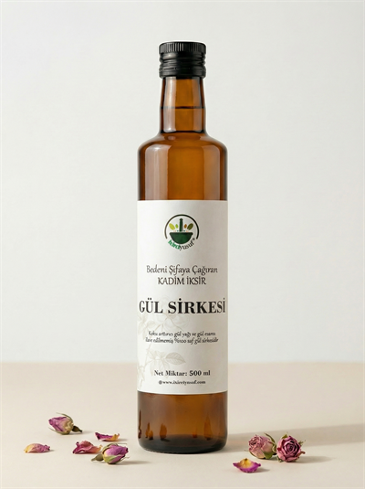 Yıllanmış Gül Sirkesi | Geleneksel Üretim 500 ml