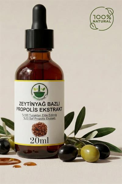 Zeytinyağ Bazlı Propolis Damla 20 ml