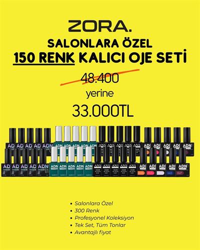 150 Renk Kalıcı Oje Seti