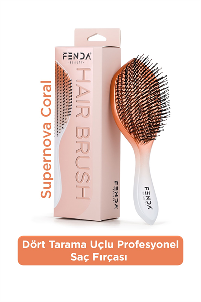 Fenda 4 Tarama Uçlu Profesyonel Saç Fırçası (4OR)