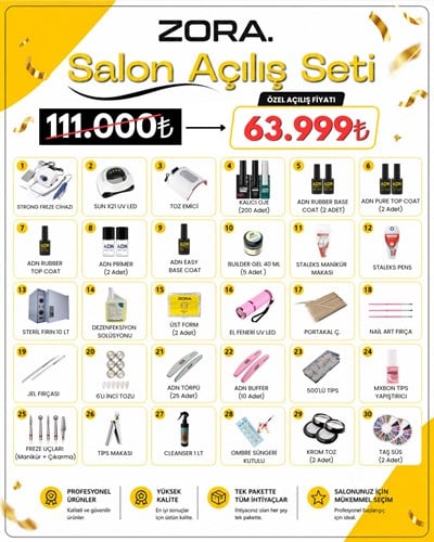 ZORA SALON AÇILIŞ SETİ 