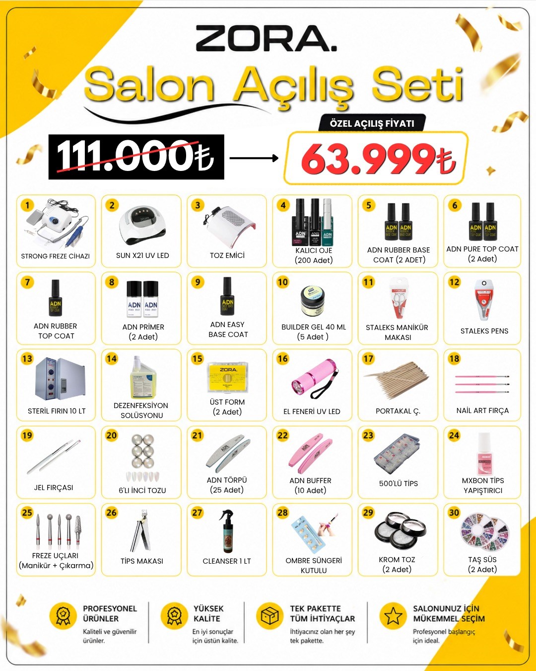 ZORA SALON AÇILIŞ SETİ