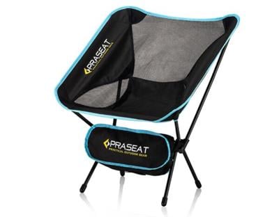 Praseat Pratik Çantalı Kırmızı Kamp Sandalyesi