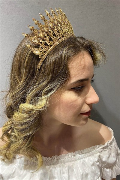 Bal Rengi Henna Model Gelin Kına Tacı