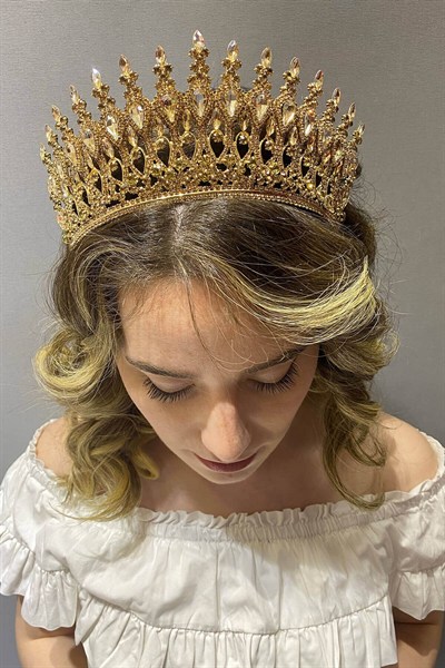 Bal Rengi Henna Model Gelin Kına Tacı