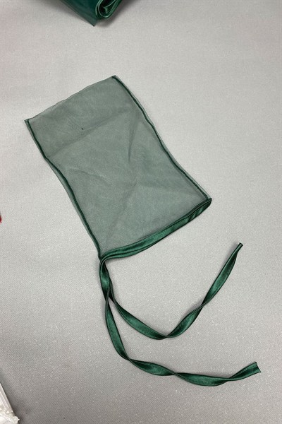 Simli Gelin Duvağı ve Biyeli Damat Örtüsü Takı Kurdele Seti
