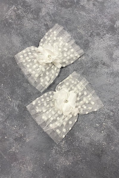 Vera Taşlı Çift Bileklik Gelin Aksesuarı