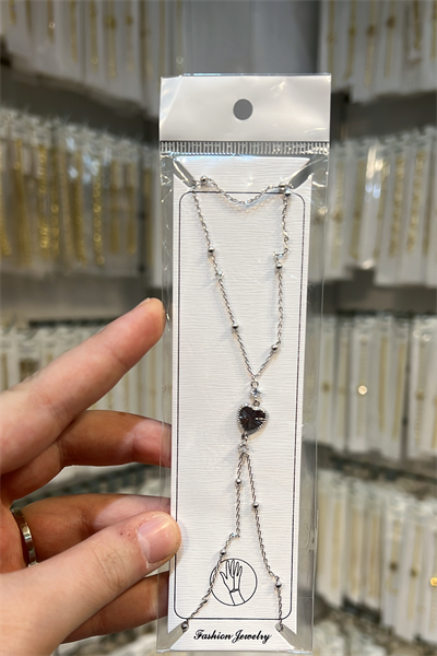 Butik Toptan Satış Kalp Figürlü Minimalist Tasarım Dorika Zincir Şahmeran