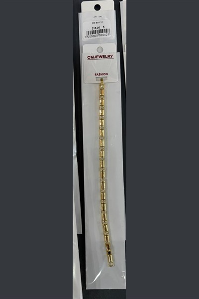 Lüks Silindir Kesim Zirkon Taşlı 316L Çelik Kadın Bileklik