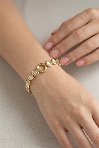 Gold Kaplama Kararmaz Xuping Kadın Bileklik (Butik Özel Seri)