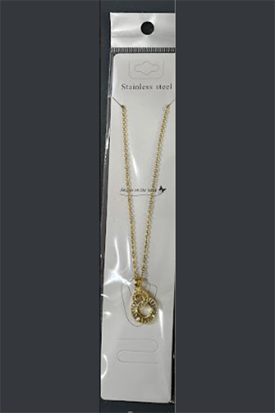 Işıltılı Zirkon Taşlı Modern Halka Model Kolye