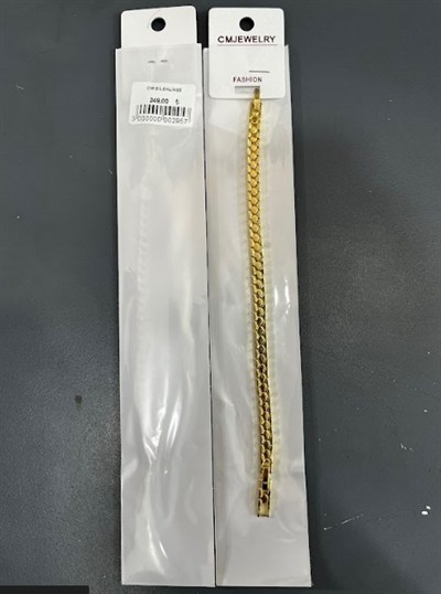Toptan 316L Çelik Gold Baget Zirkon Taşlı Asansörlü Kadın Bileklik