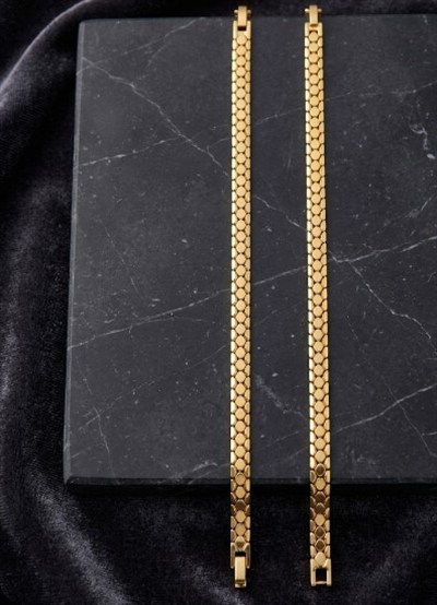 Toptan 316L Çelik Gold Baget Zirkon Taşlı Asansörlü Kadın Bileklik