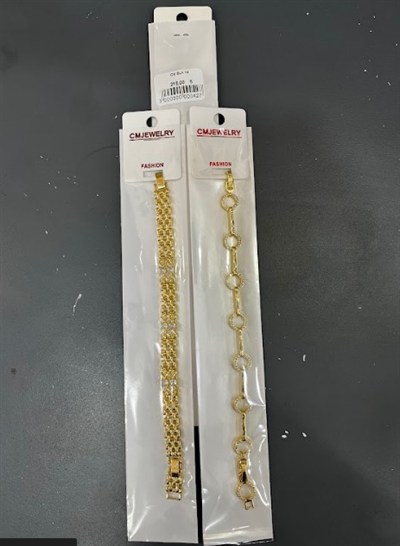 Toptan 316L Çelik Gold Hasır ve Halka Model Zirkon Taşlı Kadın Bileklik Serisi