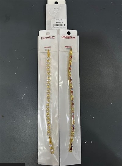 Toptan 316L Çelik Gold Renk Zirkon Taşlı Su Yolu Kadın Bileklik