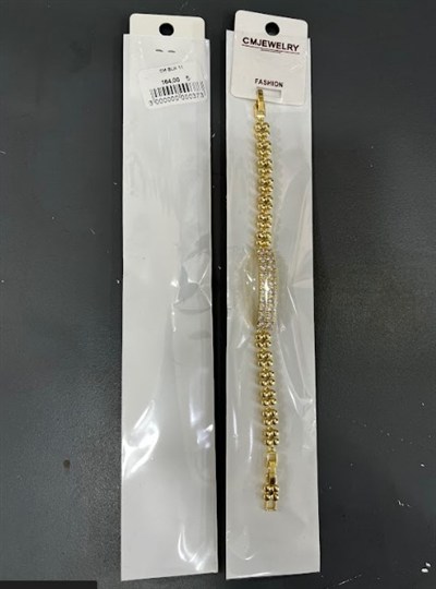 Toptan 316L Çelik Gold Renkli Faset Kesim Zirkon Taşlı Kadın Bileklik