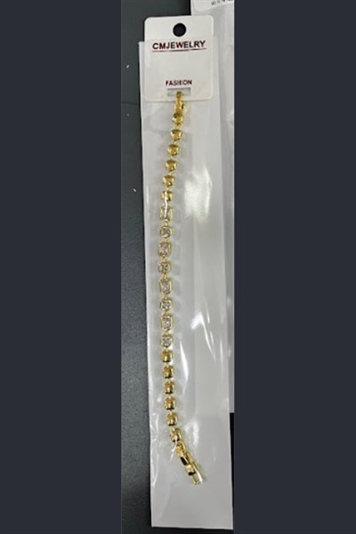 Toptan 316L Çelik Gold Tiffany Model Geçmeli Halkalı Kadın Bileklik