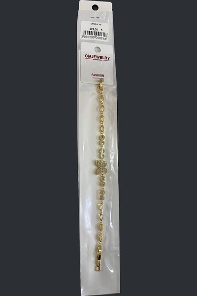 Toptan 316L Çelik Zirkon Taşlı Kelebek Model Kadın Bileklik