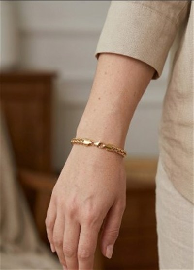 Xuping Toptan Kral Zincir Model Gold Kaplama Unisex Bileklik