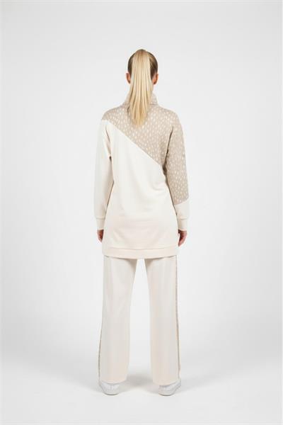 A103355 Aguaje Garnili Bluz Pantalonlu Takım / EKRU