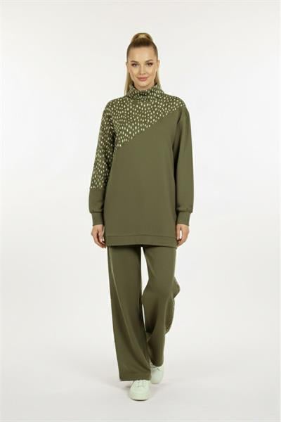 A103355 Aguaje Garnili Bluz Pantalonlu Takım / HAKİ