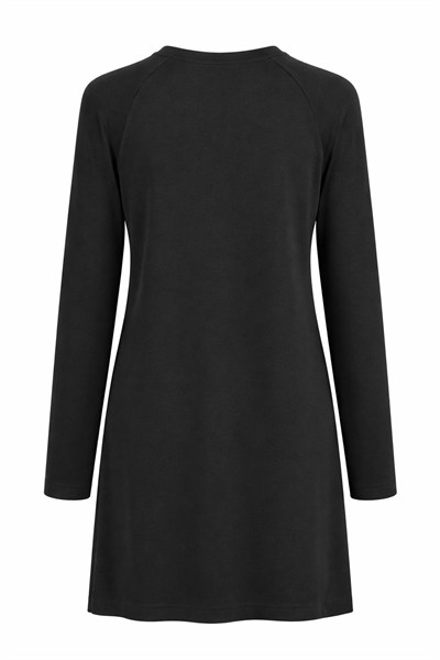 A103755 Aguaje Bisiklet Yaka Tunik / SİYAH-SİYAH
