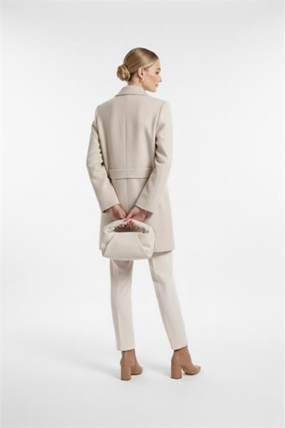 A205755 Aguaje Blazer Düğmeli Kısa Kaban / BEJ
