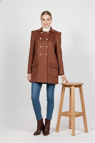 A205755 Aguaje Blazer Düğmeli Kısa Kaban / CAMEL