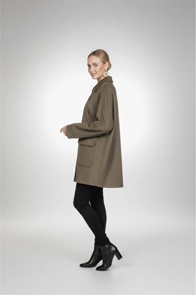 A305155 Aguaje Düğmeli Süet Kap / HAKİ